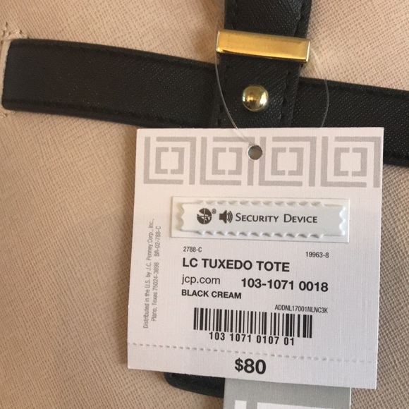 Beautiful Tan & Black Liz Claiborne Handbag - Picture 8 of 9